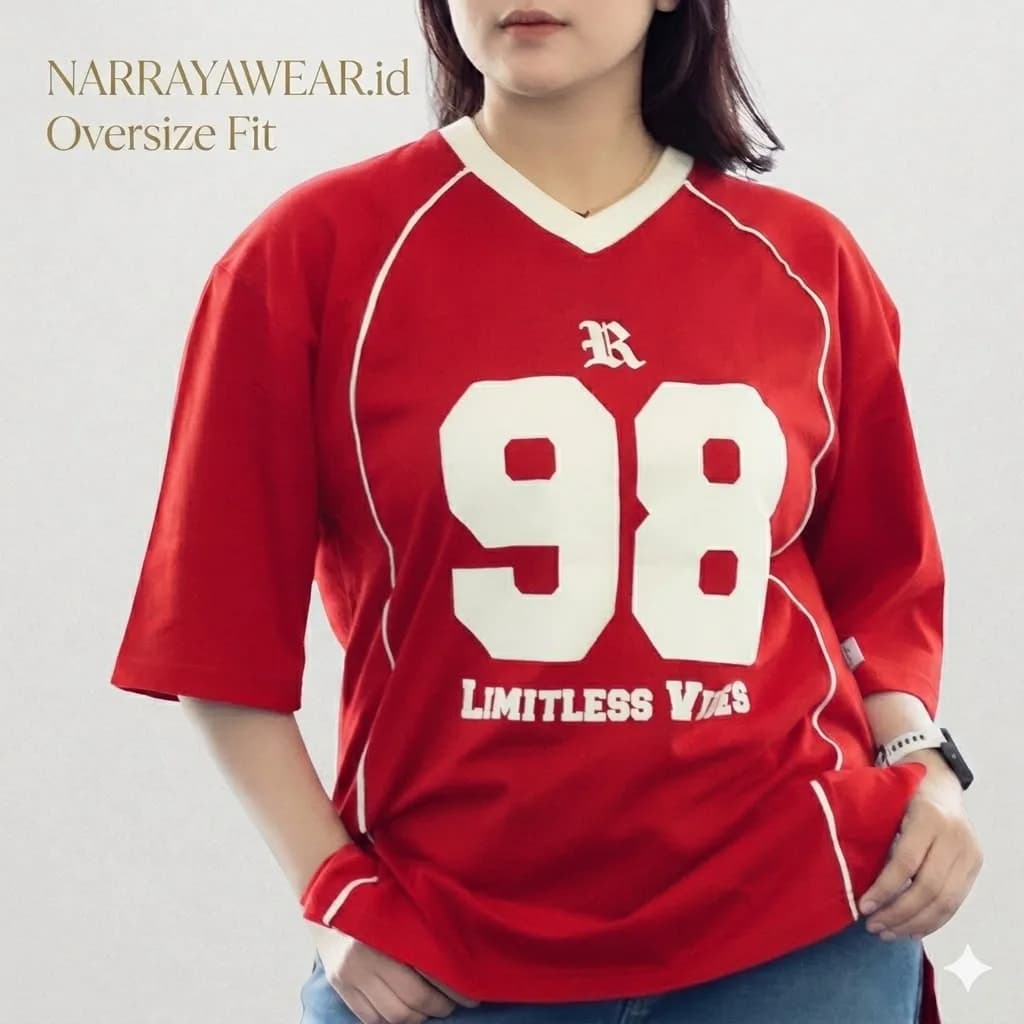 Kaos Vintage wanita Over Size 2