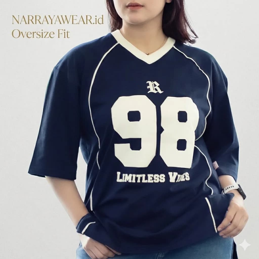 Kaos Vintage wanita Over Size 3