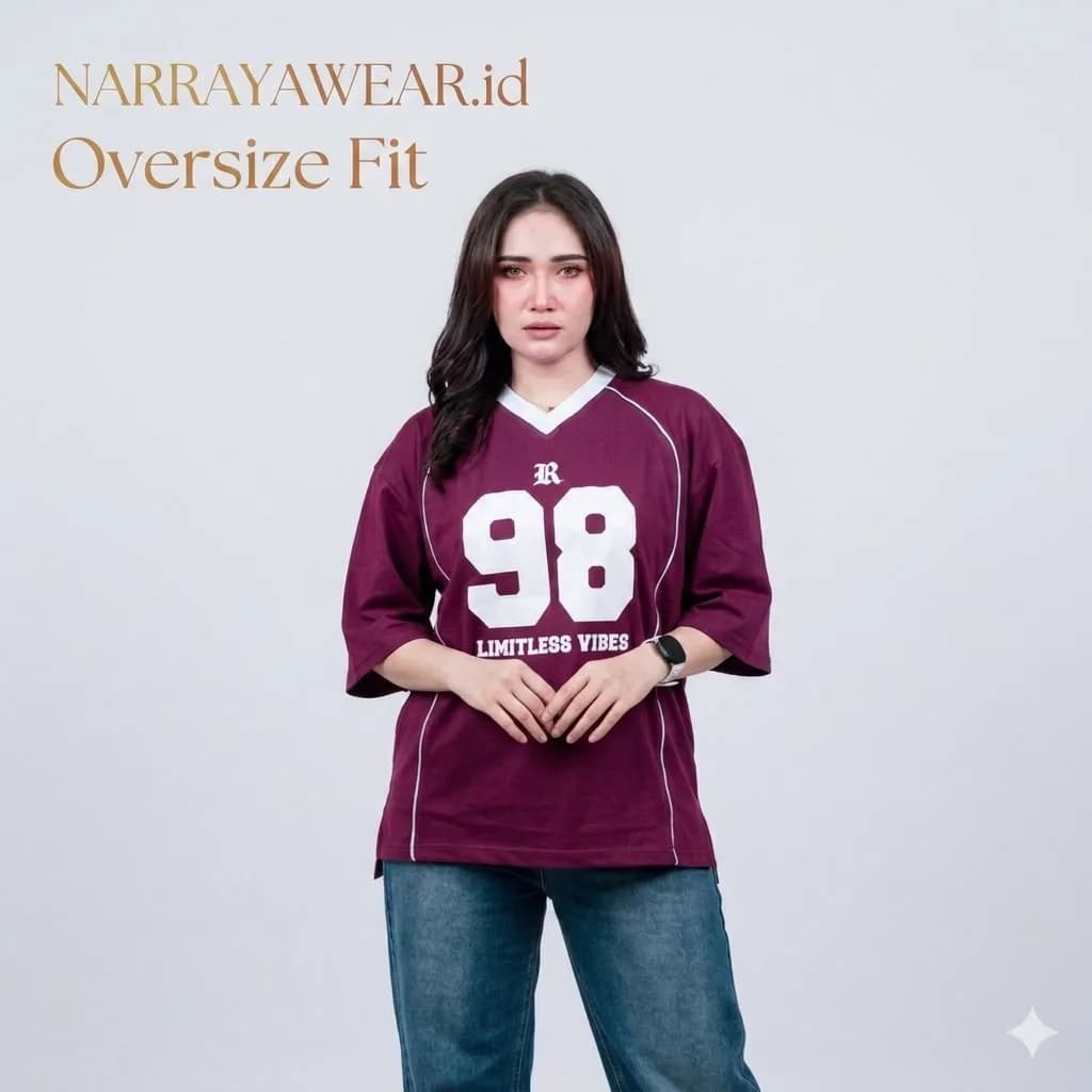 Kaos Vintage wanita Over Size 4