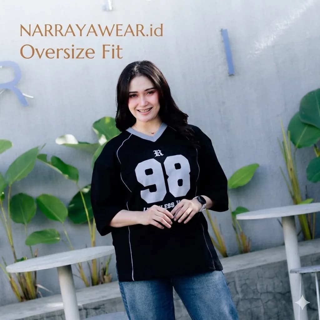 Kaos Vintage wanita Over Size 5