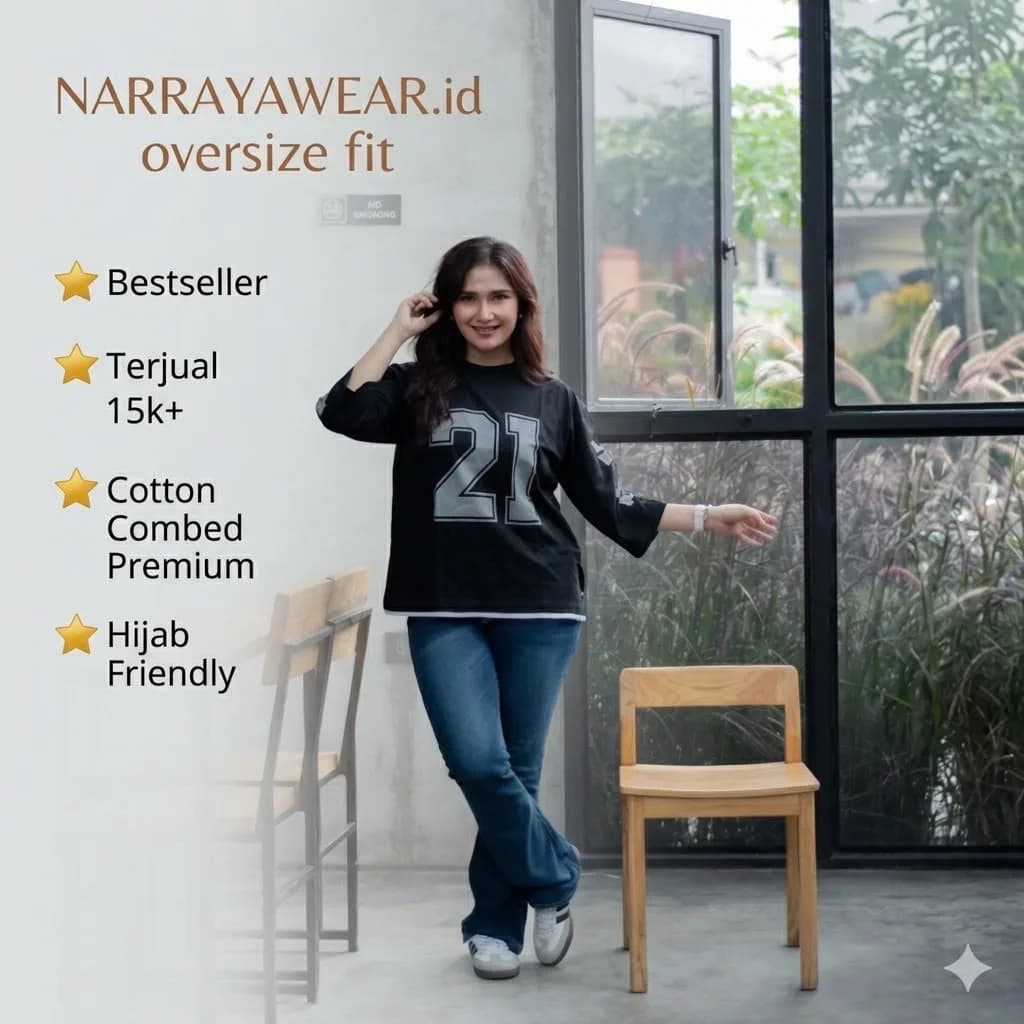 Kaus Wanita Over Size 2