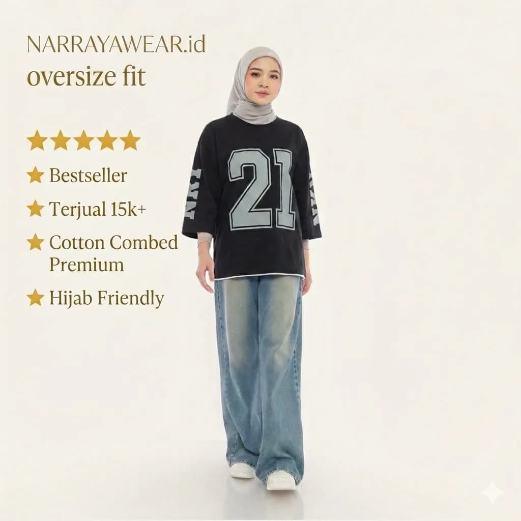 Kaus Wanita Over Size 3